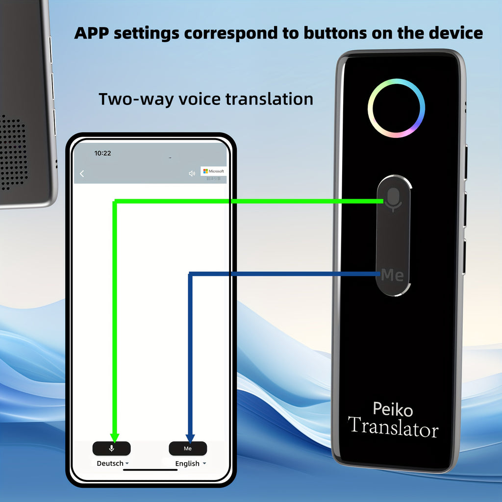 Langogo Portable Language Translator Device – Traducteur Instantané 2-Voies, 136 Langues by LSDLBoutique.ch