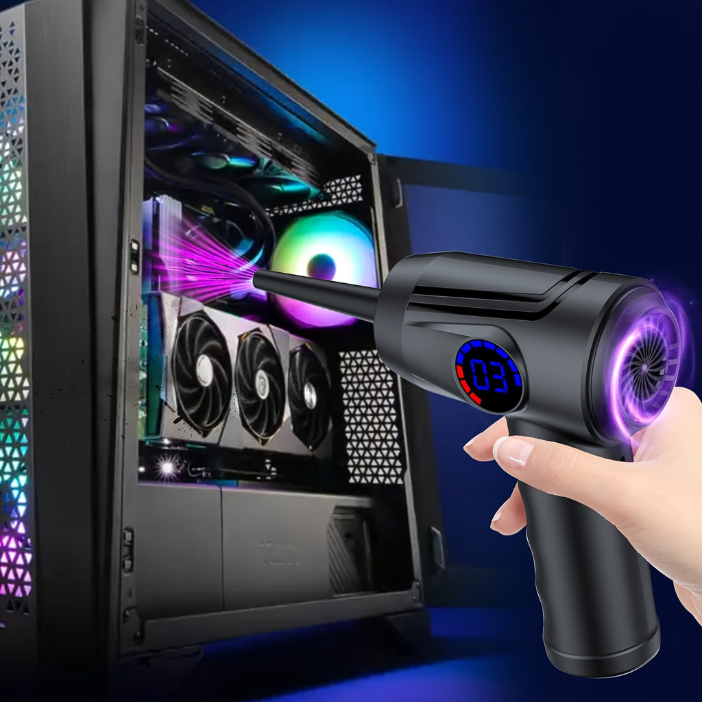 AeroDust – Souffleur d’Air Électrique Sans Fil 51000 RPM, 4 Vitesses & Écran LCD by LSDLBoutique.ch