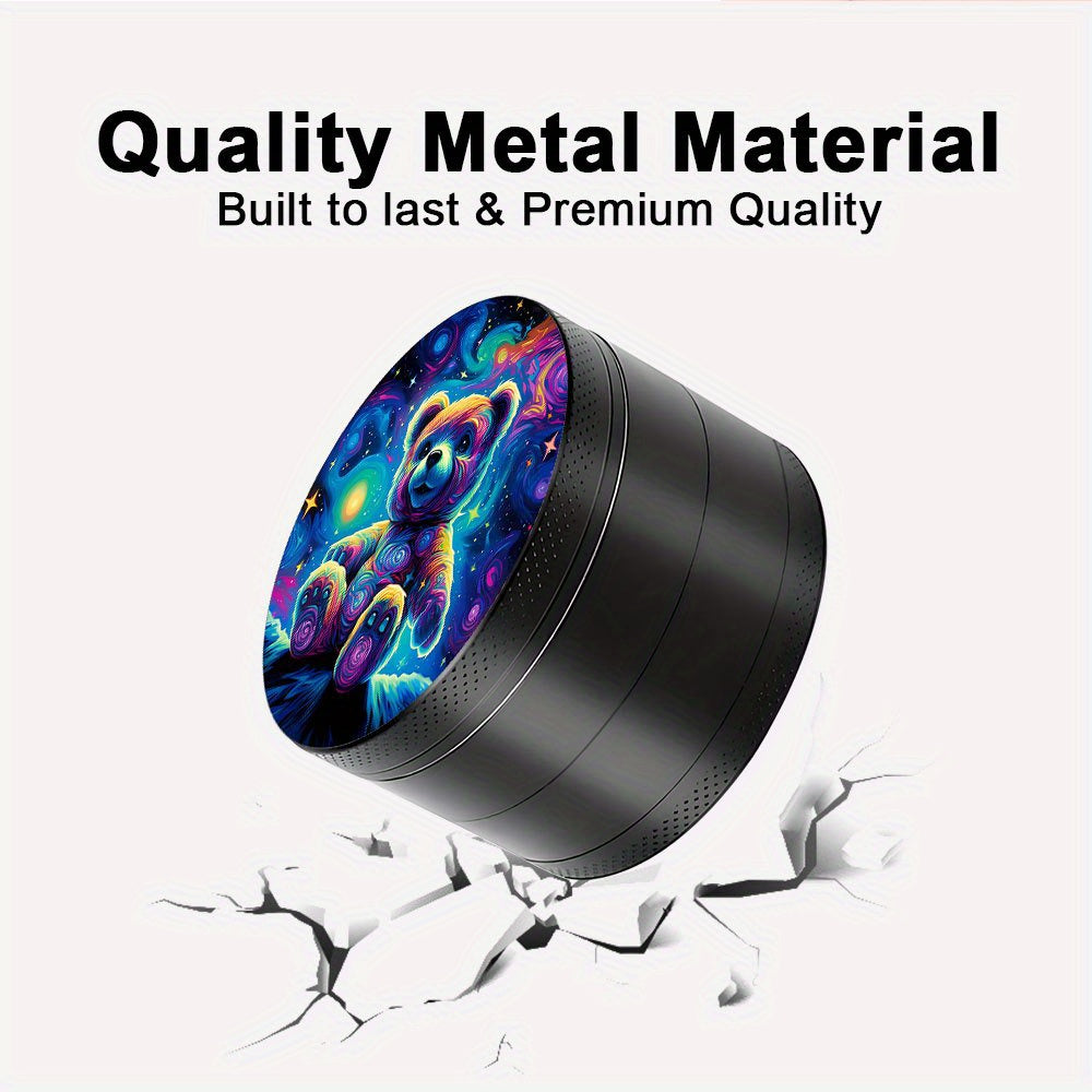 Grinder Ourson 4 Couches Zinc 50/63mm avec Pollen Trap by LSDLBoutique.ch