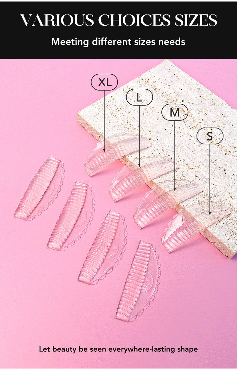 Set De 8 Pads De Rehaussement De Cils En Silicone Hypoallergénique Réutilisables Pour Lifting Précis Et Durable by LSDLBoutique