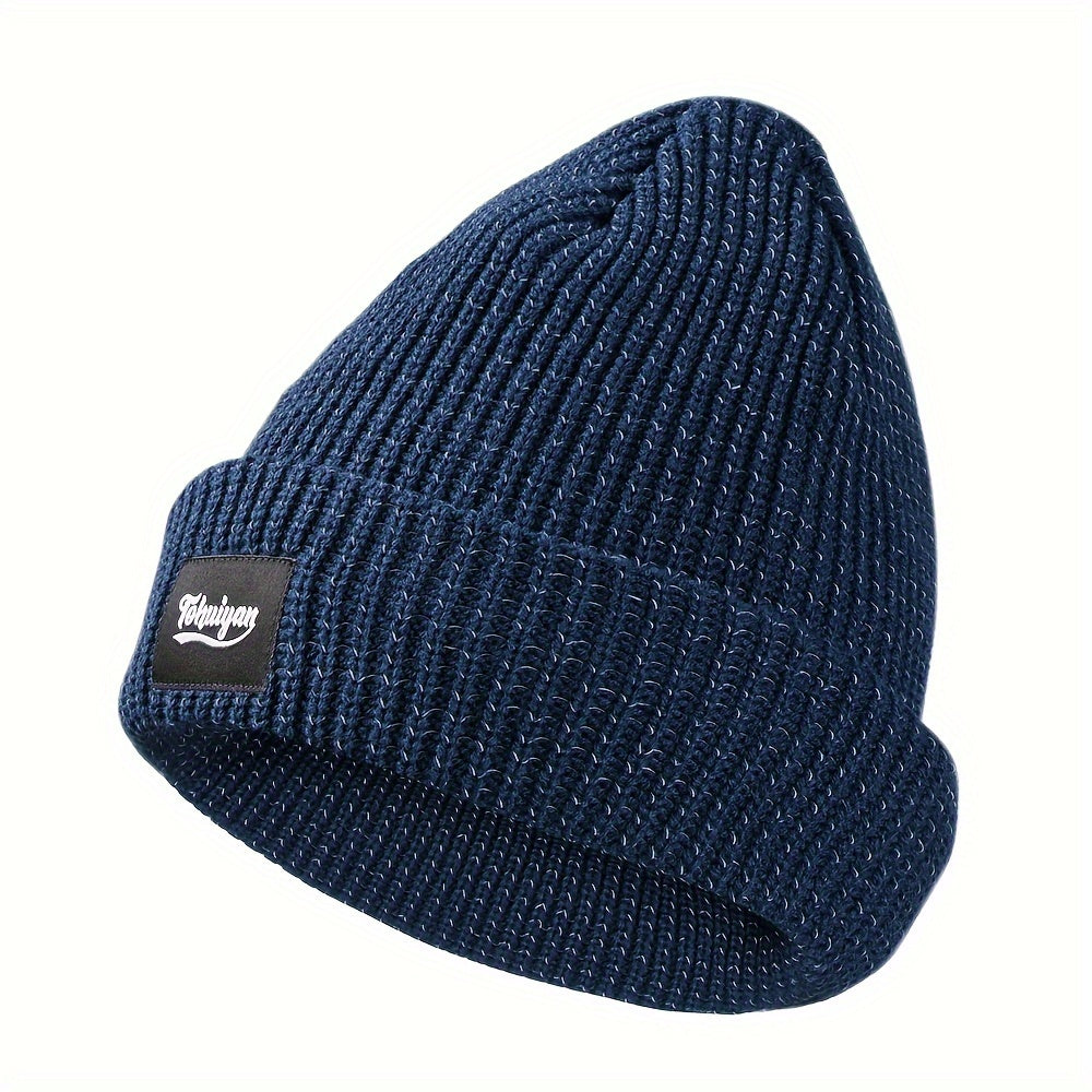 Bonnet Réfléchissant Hiver Unisexe Doublé Polaire Chaud Léger Confort Sécurité Idéal Neige by LSDLBoutique.ch