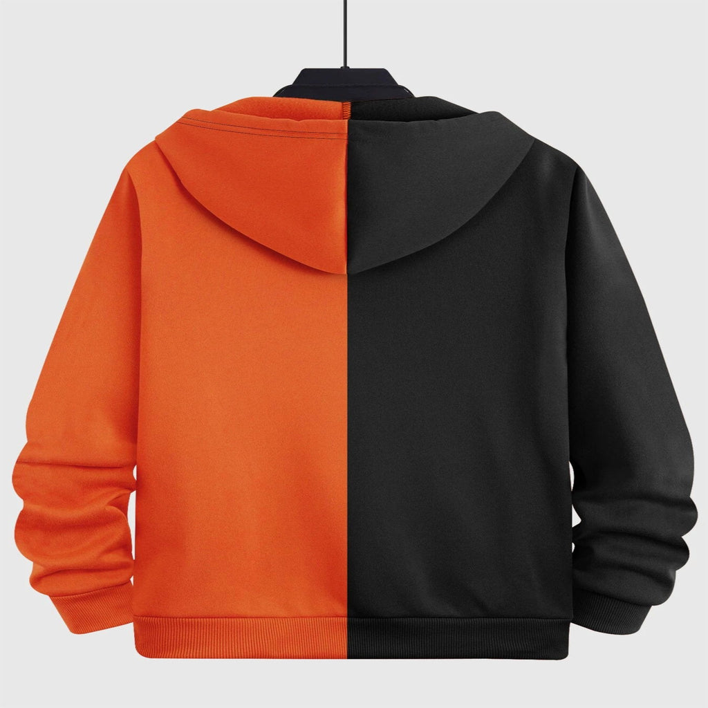 Sweat à capuche bicolore pour homme – Style sportswear décontracté - LSDLBoutique