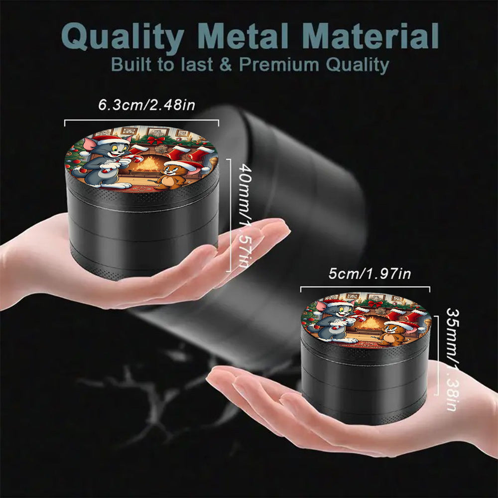 Grinder Tom & Jerry 4 Couches Zinc Manuel Portable by LSDLBoutique.ch