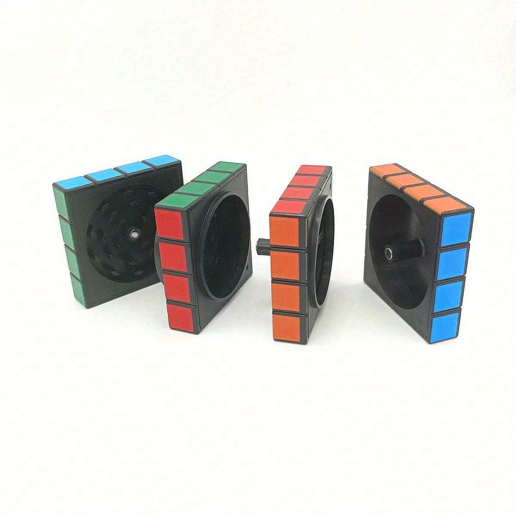 Grinder Cube Métal 58mm Quatre Couches Manuel Original Durable Pour Fumeurs Compact by LSDLBoutique.ch