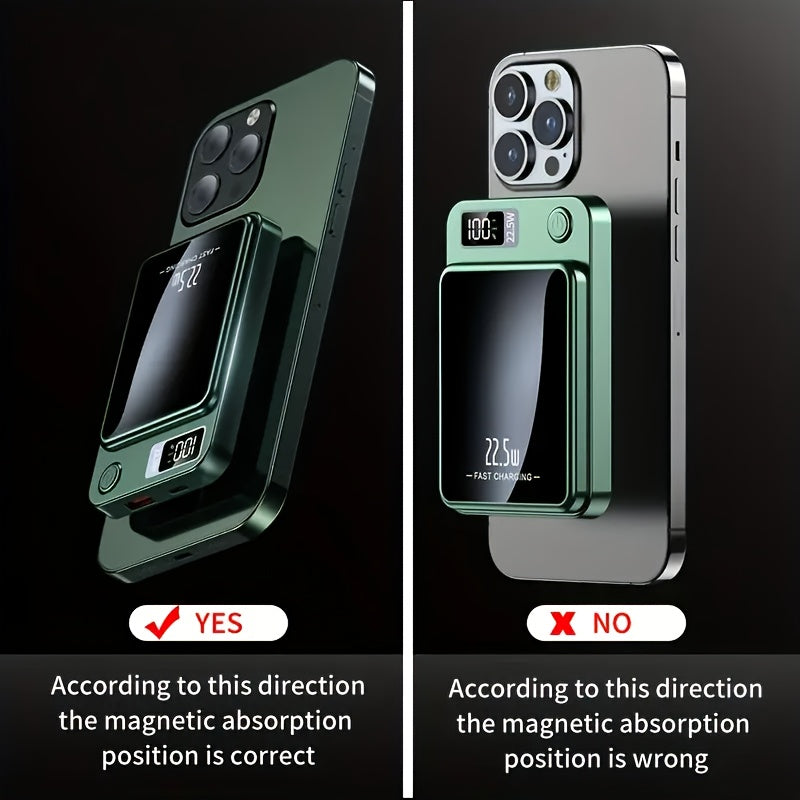 Batterie Externe Magnétique Pour iPhone 12 À 16 Power Bank Charge Magnétique Fiable Et Portable by LSDLBoutique.ch