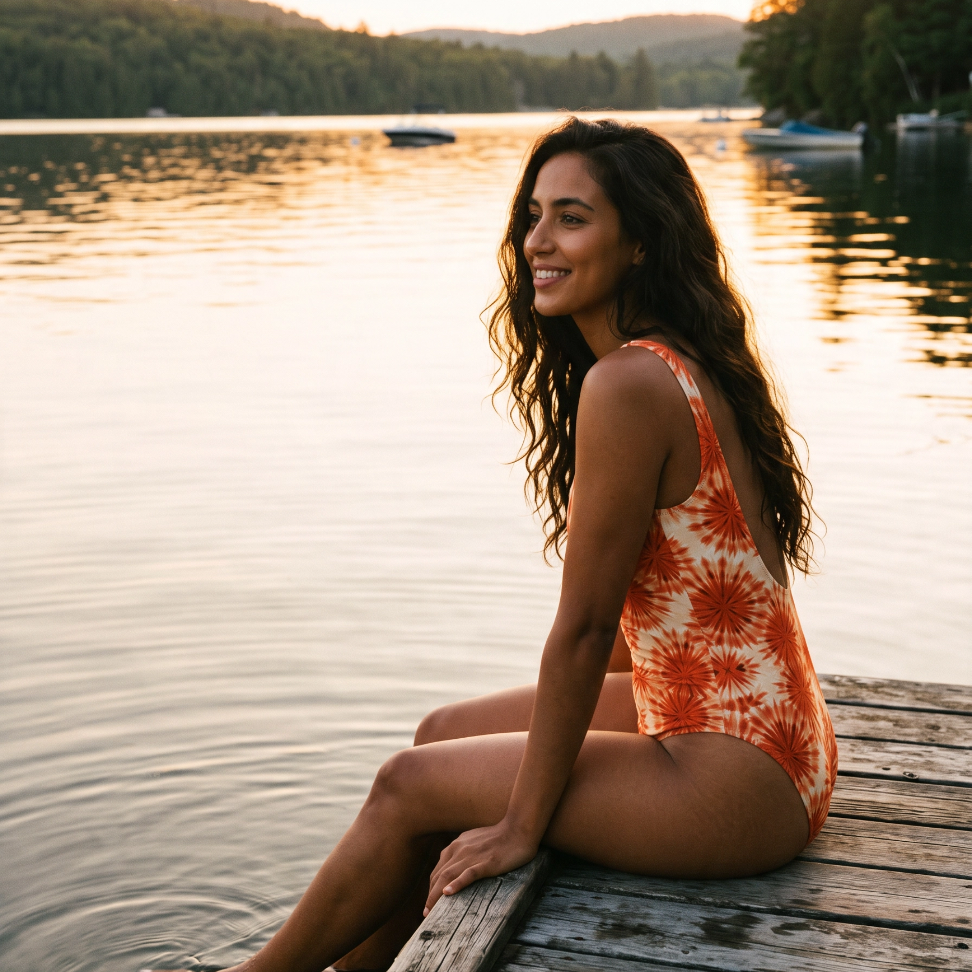 Maillot de bain une pièce sport dos nu – Brume