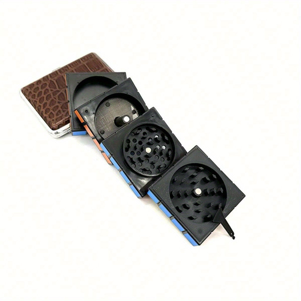 Grinder Cube Métal 58mm Quatre Couches Manuel Original Durable Pour Fumeurs Compact by LSDLBoutique.ch