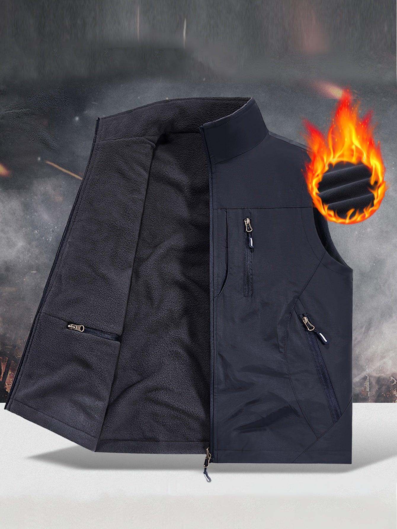 NordTrail – Gilet Réversible Homme Multi-Poches, Coupe Regular by LSDLBoutique.ch