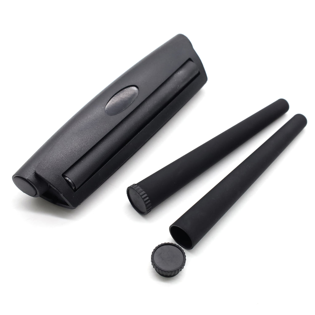 Set Fumeur Noir 7pcs : Grinder 50mm, Plateau, Pipe, Rouleur Cadeau by LSDLBoutique.ch