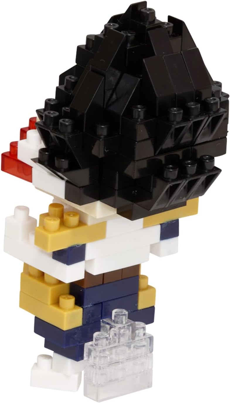 NANOBLOCKS Bandai - Nanoblock - Vegeta - Dragon Ball Z - Mini figurine en briques - Jeu de construction - Kit construction figurine manga Vegeta pixel - NBDB004
