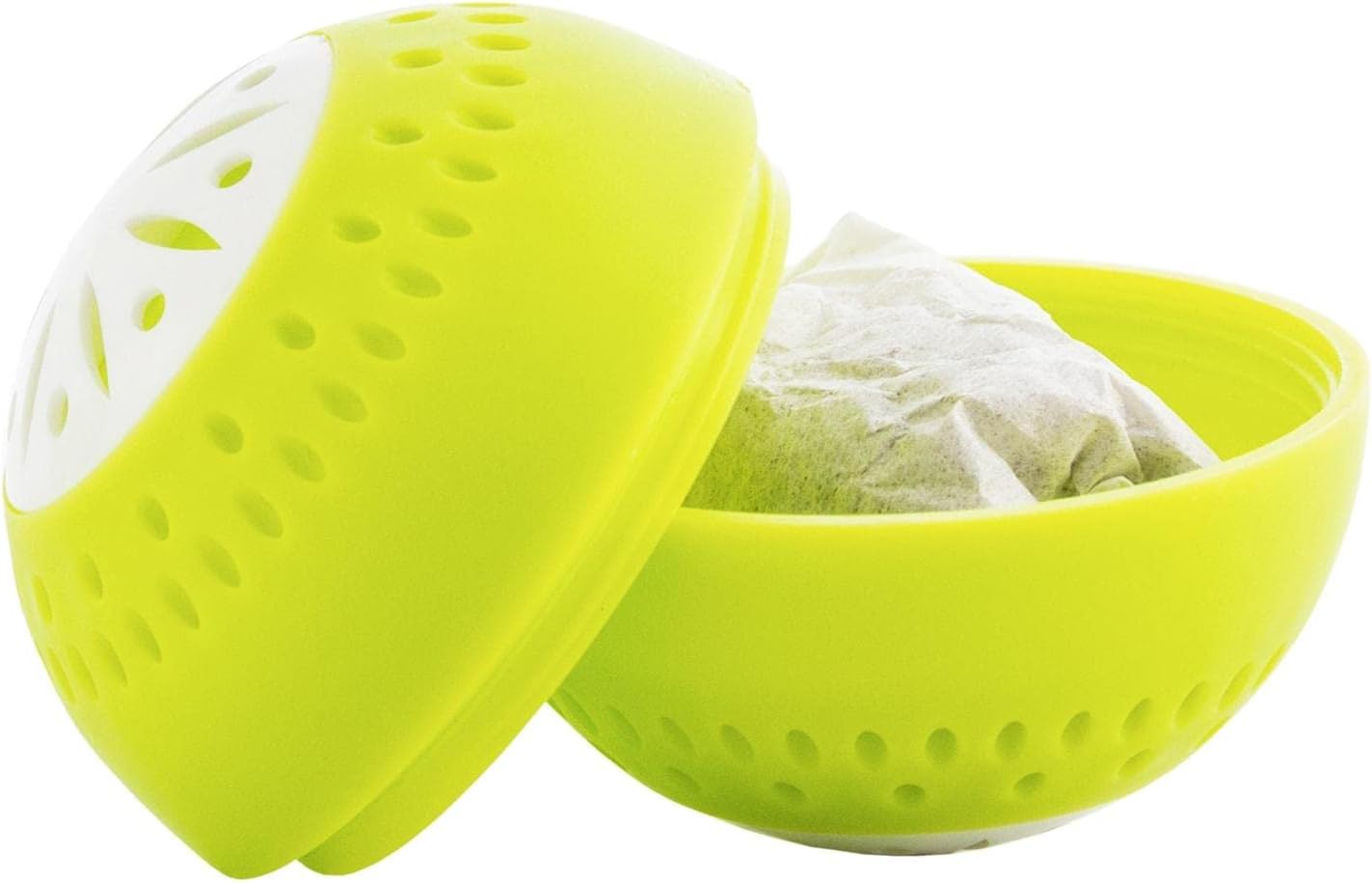 InnovaGoods - Éco-Boules pour Réfrigérateur 3 Unités, Prolonge la Fraîcheur des Aliments, Absorbe Gaz et Odeurs, Réutilisable, Éco-Responsable, ABS sans BPA, Citronier, 5x5x5 cm, Plastique