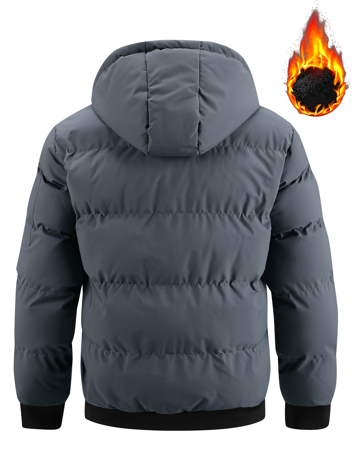 Veste Hiver En Peluche Douce Avec Capuche Et Fermeture Éclair Pour Isolation Thermique Maximale Confortable by LSDLBoutique.ch