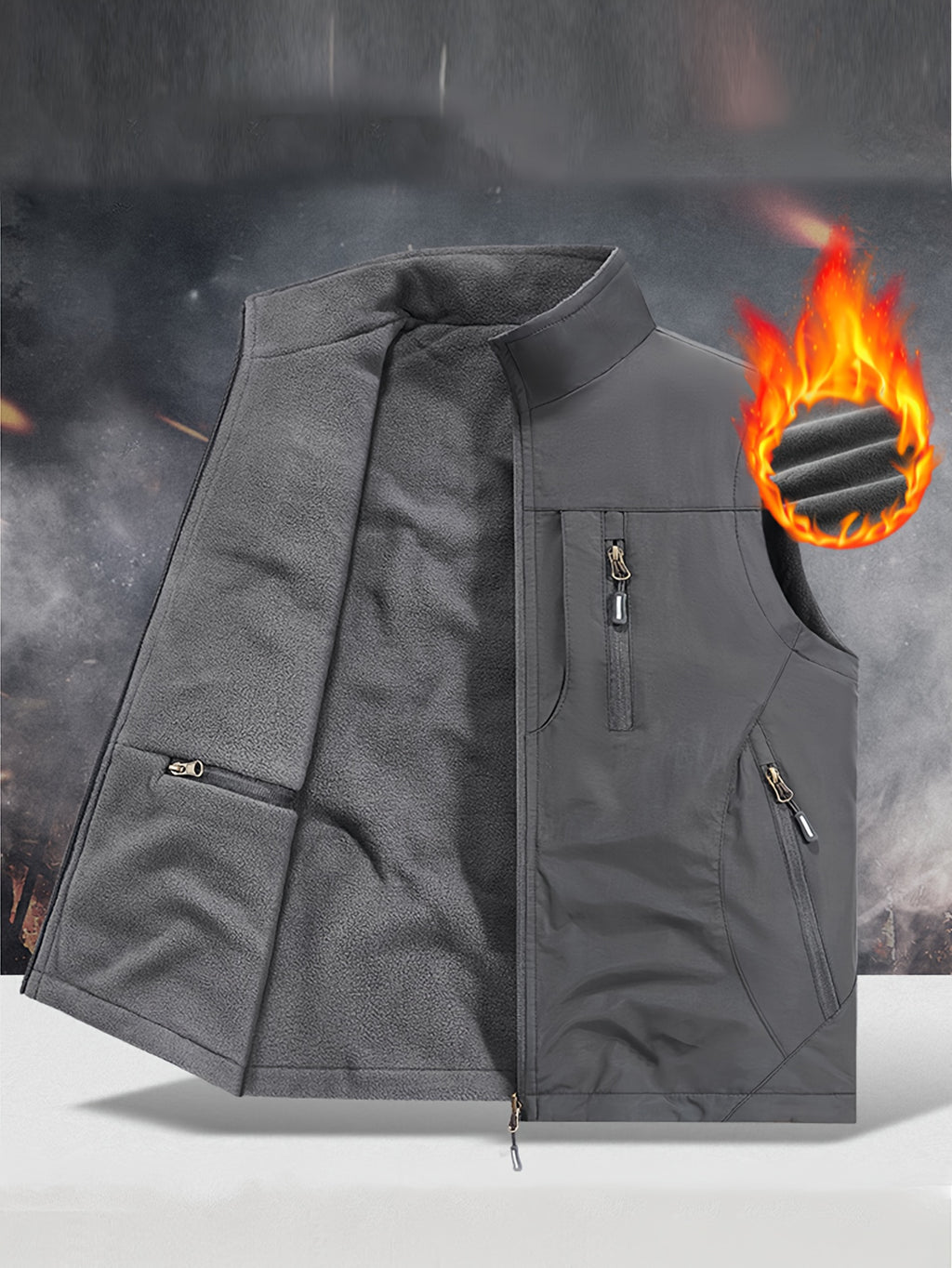 NordTrail – Gilet Réversible Homme Multi-Poches, Coupe Regular by LSDLBoutique.ch