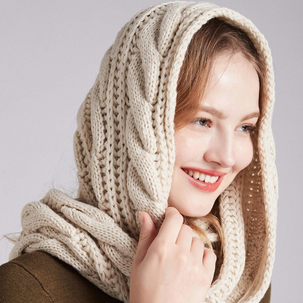 Écharpe Femme Épaisse Pour Hiver Chaude Élastique Élégante Multicolore Confortable Idée Cadeau Noël by LSDLBoutique.ch