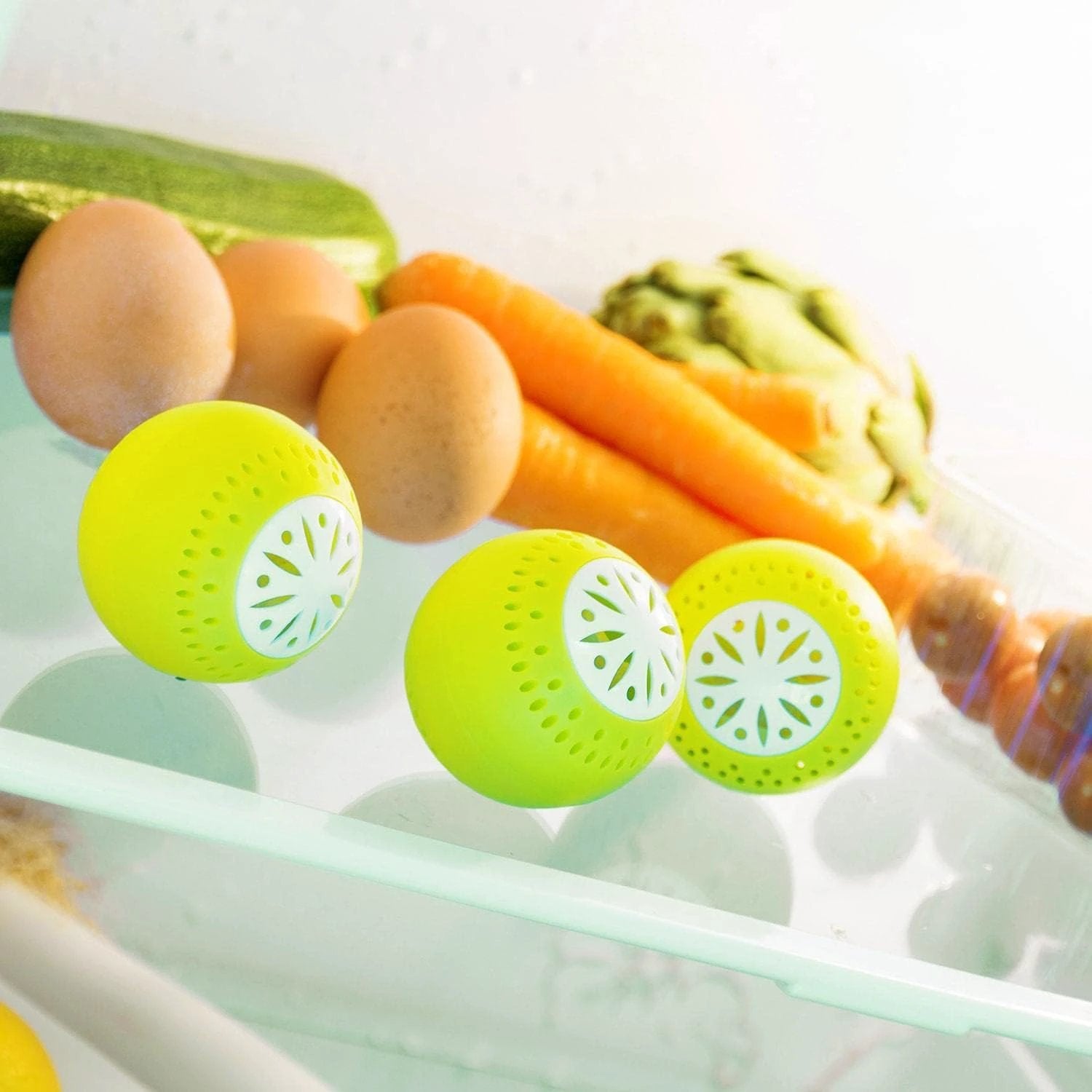 InnovaGoods – Éco boules pour réfrigérateur citron – Lot de 3 - LSDLBoutique