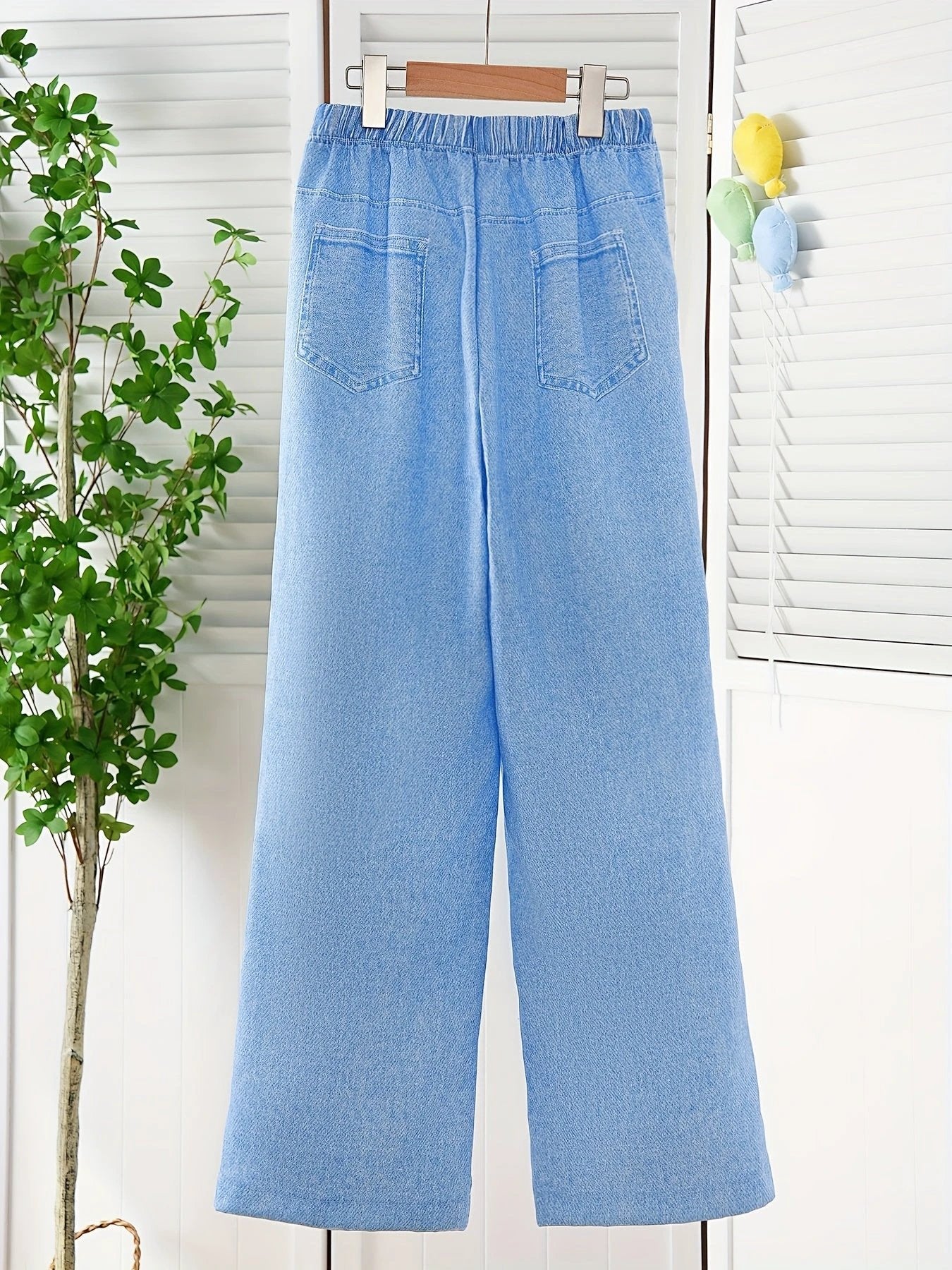 Originale Graffiti-Jeans für Mädchen, bedruckt mit Street-Graffiti, Herbst, dick