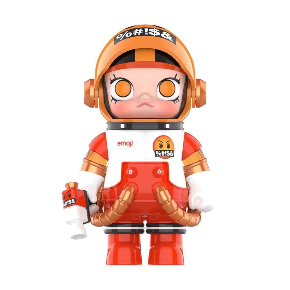 Mega Space Molly 100 Pour Cent Emoji Figurine Blind Box Pop Mart Edition Collector by POP MART INTERNATIONAL GROUP LIMITED