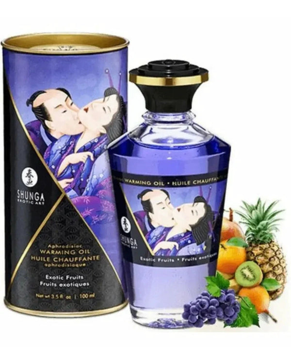 Shunga Huile Massage Chauffante Coco Exotique Parfum Coco - LSDLBoutique