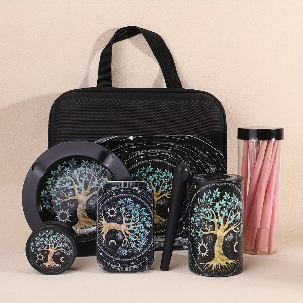 Coffret Fumeur 31pcs : Cones, Grinder, Cendrier, Boîte Métal, Accessoires by LSDLBoutique.ch