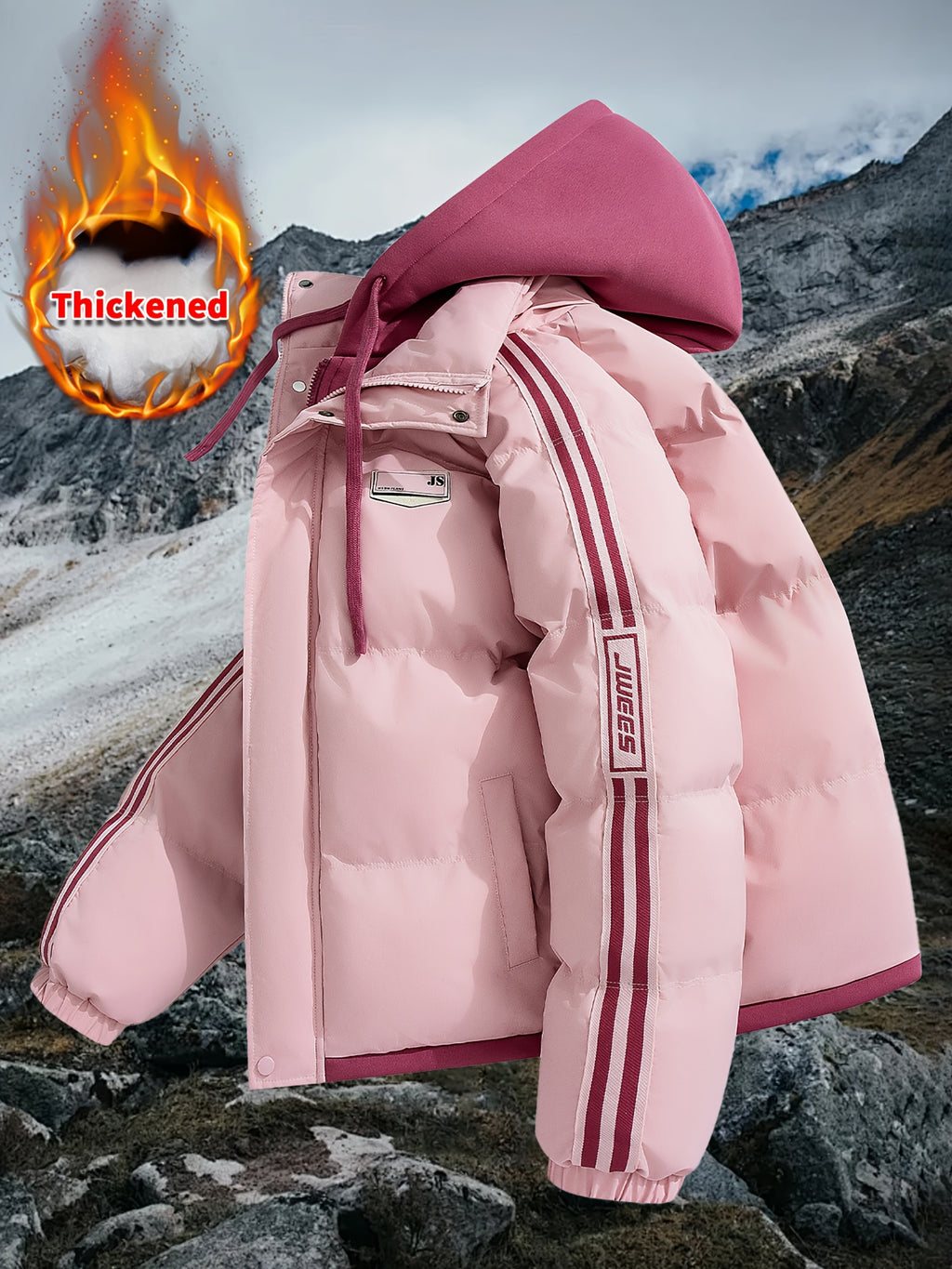 Manteau D’Hiver Capuche Pour Homme Fermeture Éclair Ultra Chaud Et Confortable Polyvalent by LSDLBoutique.ch