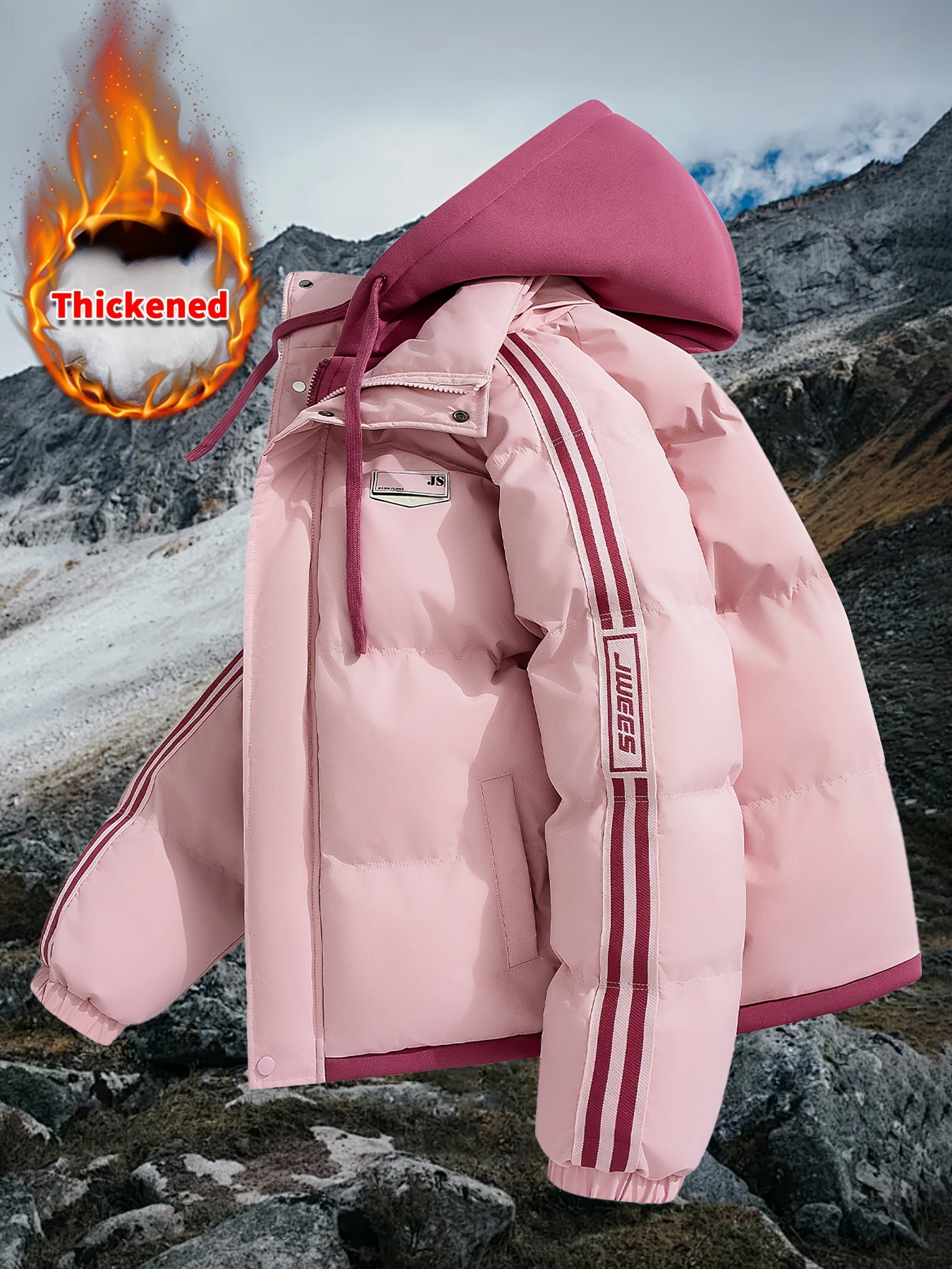 Manteau D’Hiver Capuche Pour Homme Fermeture Éclair Ultra Chaud Et Confortable Polyvalent by LSDLBoutique.ch