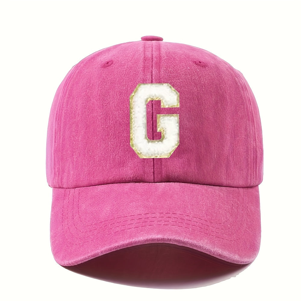 Casquette Vintage Alphabet A Z Rose Dorée Style Y2K Signée LSDLBoutique Pour Chaque Lettre by LSDLBoutique.ch