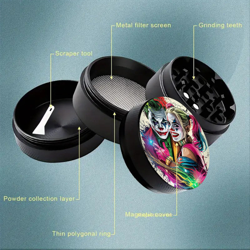 Grinder Joker 4 Couches Zinc Design Comics Métal by LSDLBoutique.ch