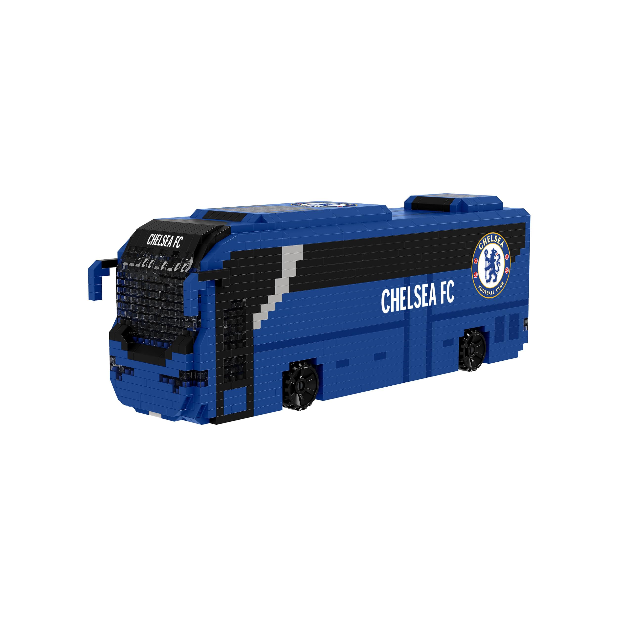 FOCO Jouet de construction de football Real Madrid CF BRXLZ Bus de l’équipe sous licence officielle