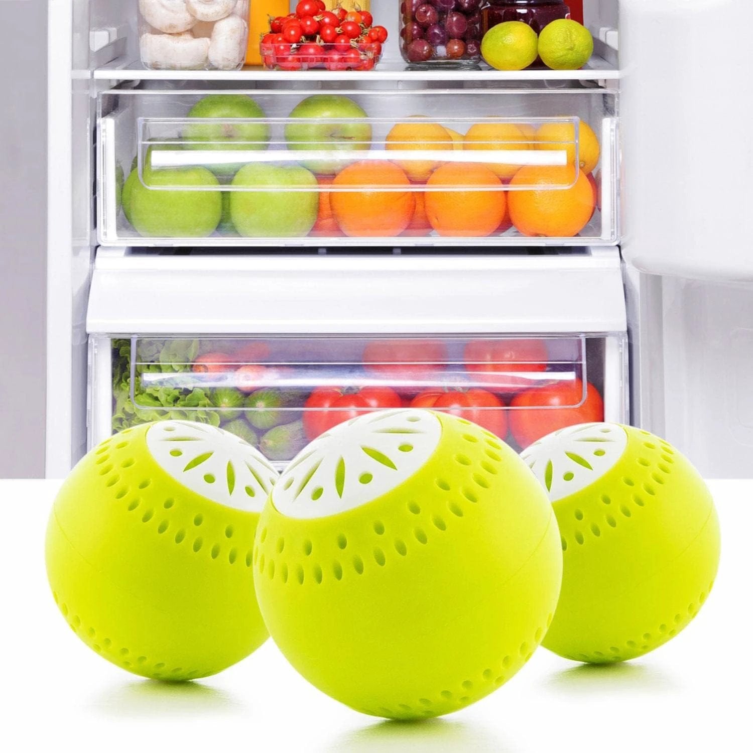 InnovaGoods – Éco boules pour réfrigérateur citron – Lot de 3 - LSDLBoutique
