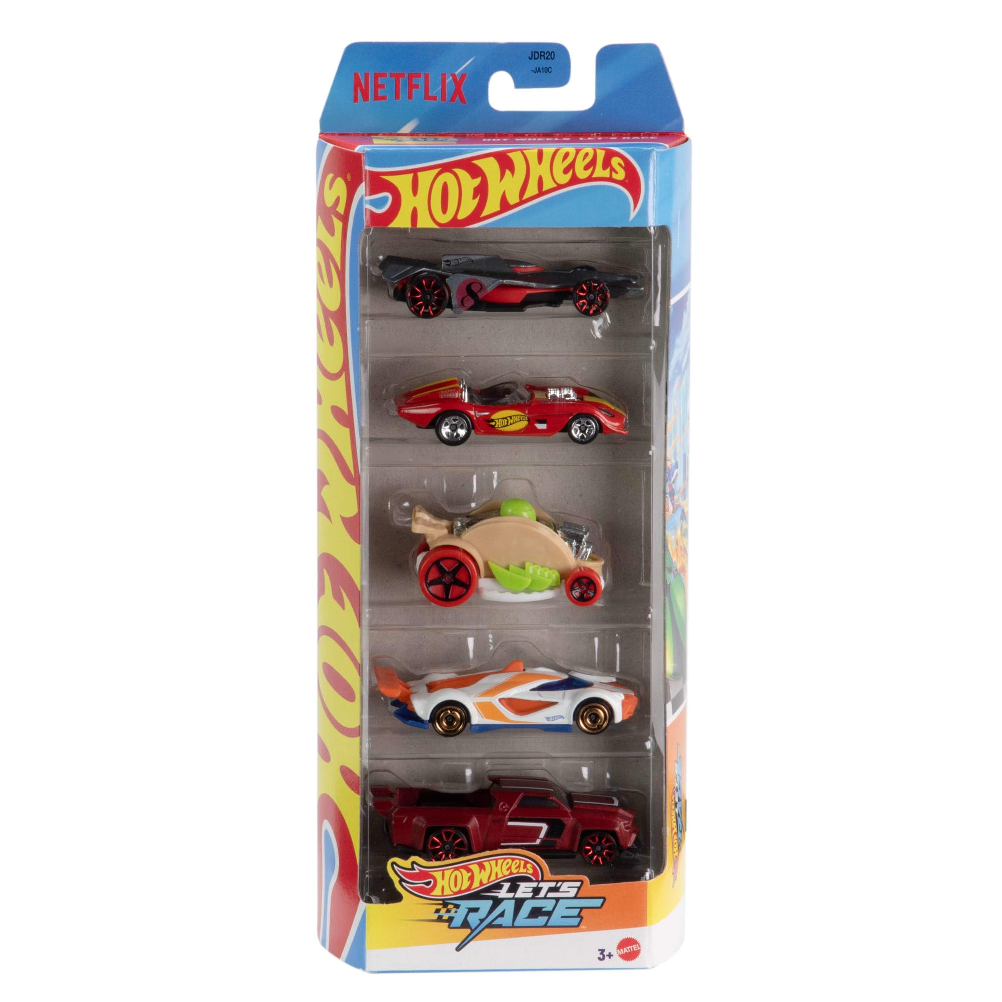 Hot Wheels Lot De 5 Voitures, Courses Extrêmes, Véhicules Jouets À L'Échelle 1:64 avec Détails Et Décors Réalistes, Voitures De Collection, Jouet pour Enfant de 3 Ans et Plus, 1806