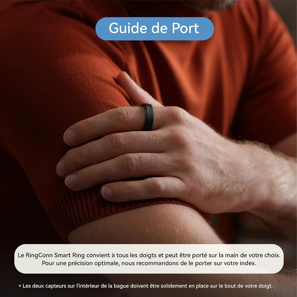 RingConn Gen 2 Smart Ring, World's First with OSA Monitoring, No App Subscription, 12 Days Battery, Stress/Heart Rate/Female Health Tracker, Android Compatible