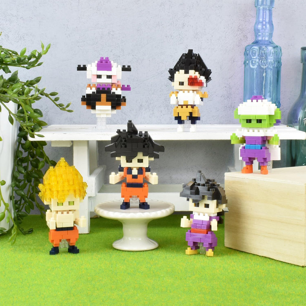 NANOBLOCKS Bandai - Nanoblock - Vegeta - Dragon Ball Z - Mini figurine en briques - Jeu de construction - Kit construction figurine manga Vegeta pixel - NBDB004