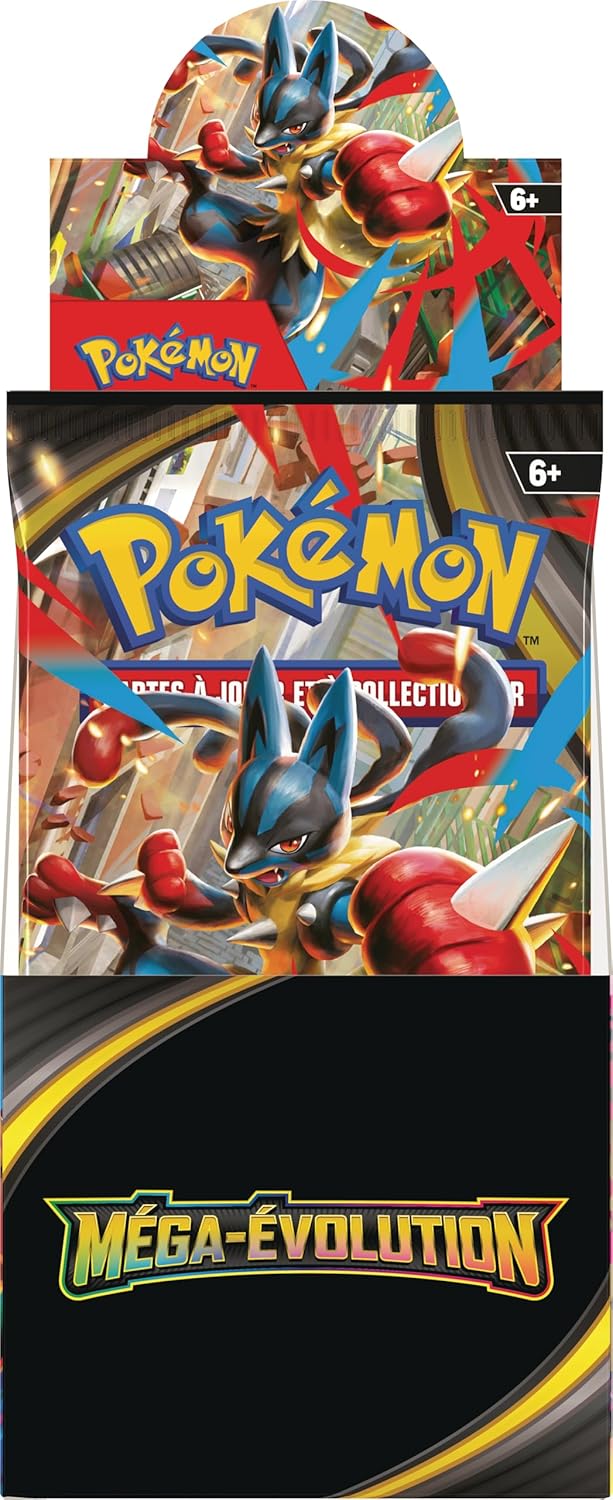 Pokémon : présentoir de boosters Méga-Évolution du JCC Pokémon (18 boosters)