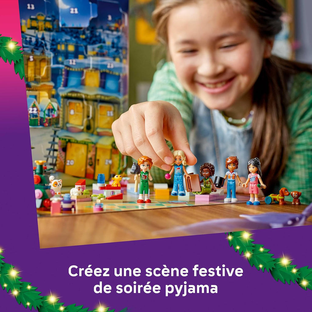 LEGO Friends Le Calendrier de l’Avent 2025 - Jouets pour Fille dès 6 Ans - Compte à Rebours Avant Noël avec 24 Surprises Dont 5 Mini-Poupées, 5 Figurines d'animaux & Accessoires Adorables 42668