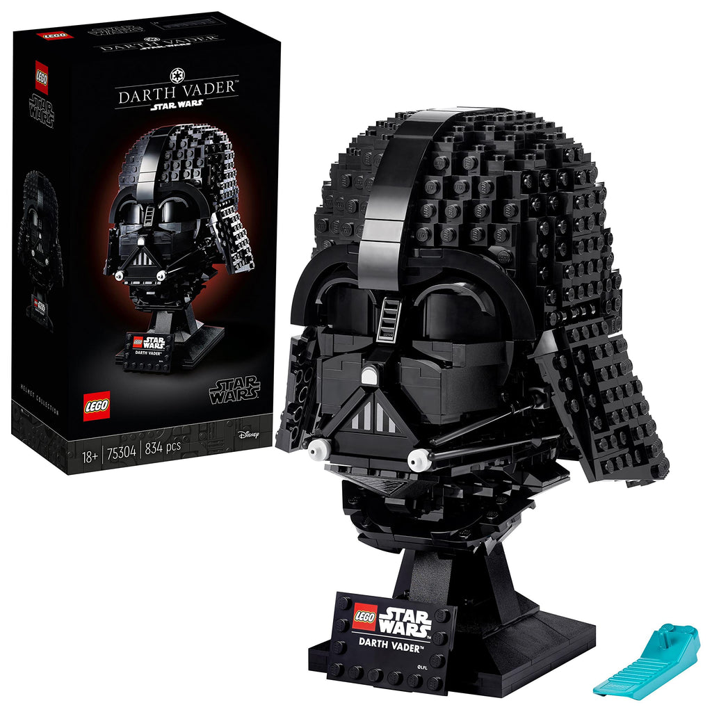 LEGO Star Wars Le Casque de Dark Vador - Kit de Construction - Maquette Adulte de Collection Inspiré du Film - Objet de Décoration et Loisirs Créatifs - Idée Cadeau pour Adultes Hommes et Femmes 75304