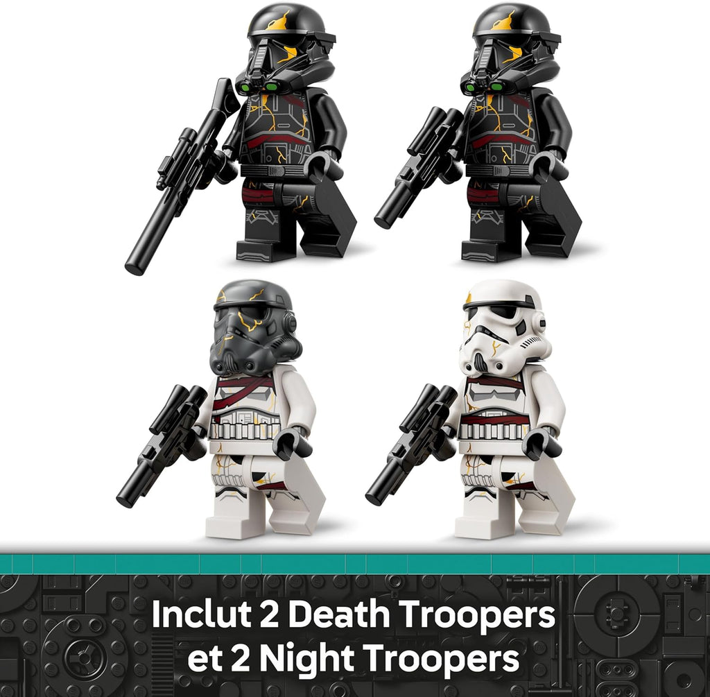 LEGO Star Wars 75412 Ahsoka Pack de Combat Death Troopers Contre Night Troopers - Jeu de Construction avec Transporteur & 4 Minifigurines avec Blasters - Cadeau Collector pour Garçon dès 6 Ans & Fans