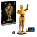LEGO Star Wars 75398 C-3PO - Figurine Collector - Maquette à Construire & Exposer pour Adulte - Présentoir, Plaque Descriptive & Minifigurine - Idée de Cadeau pour Fan, Homme ou Femme