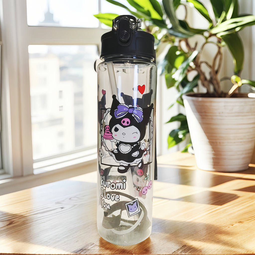Gourde Sanrio 800 Ml Étanche Avec Couvercle Pop Up Plastique Durable Léger Pour Sport by LSDLBoutique.ch