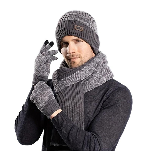 Ensemble Tricot Luxe Bonnet Écharpe Gants Acrylique - LSDLBoutique