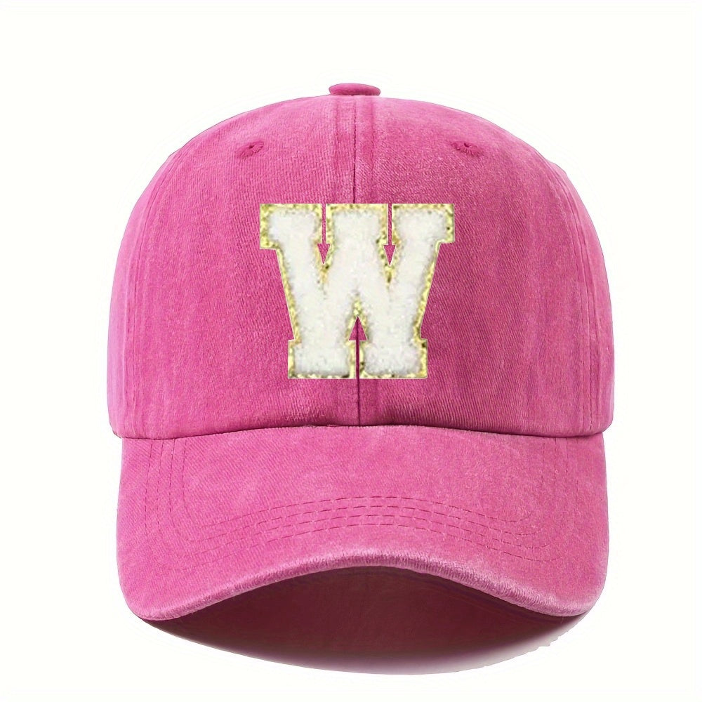 Casquette Vintage Alphabet A Z Rose Dorée Style Y2K Signée LSDLBoutique Pour Chaque Lettre by LSDLBoutique.ch