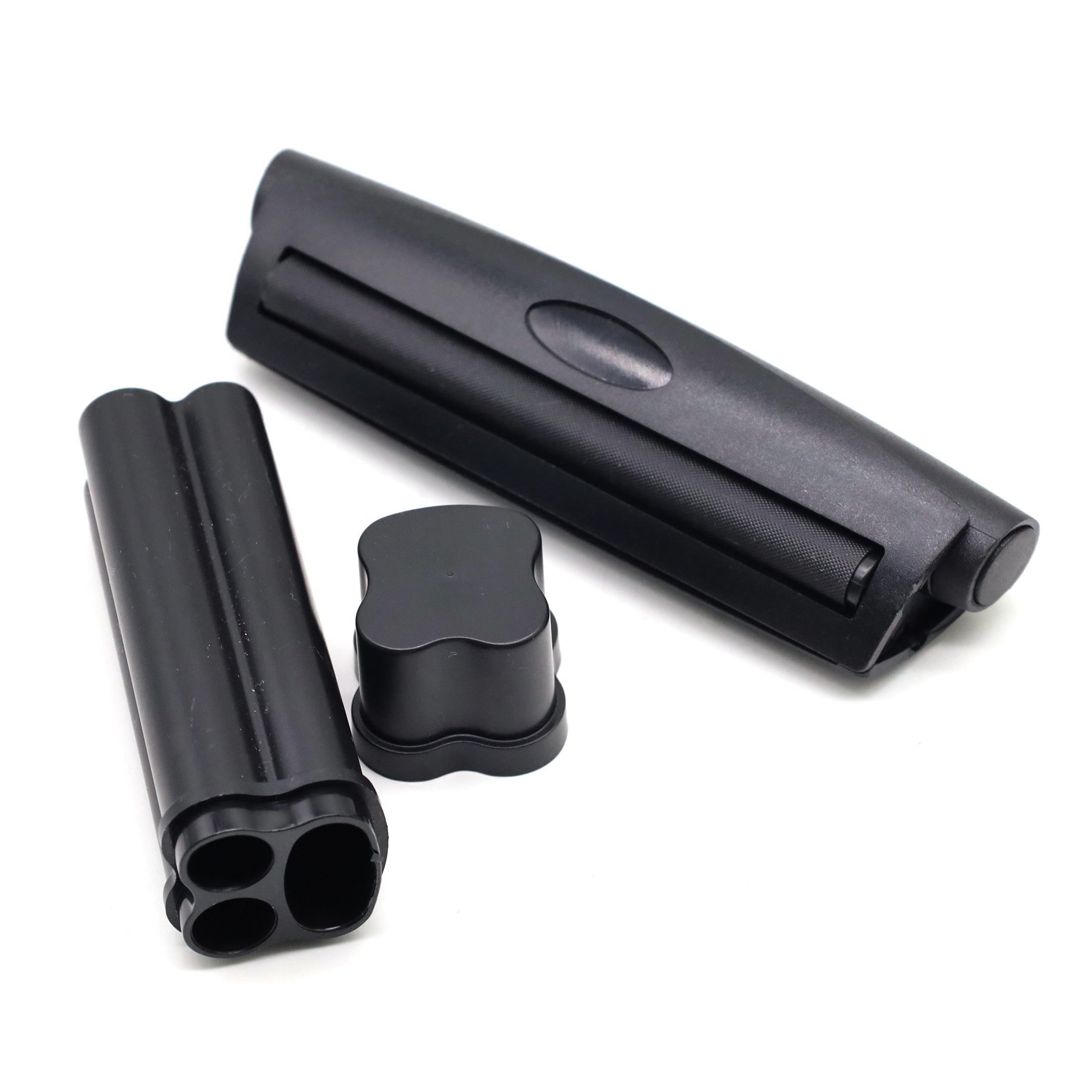 Set Fumeur Noir 7pcs : Grinder 50mm, Plateau, Pipe, Rouleur Cadeau by LSDLBoutique.ch