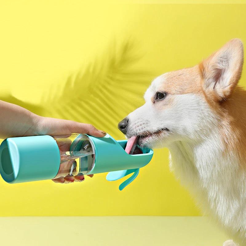 Gourde de voyage 2 en 1 pour chien et chat – Abreuvoir portable - LSDLBoutique