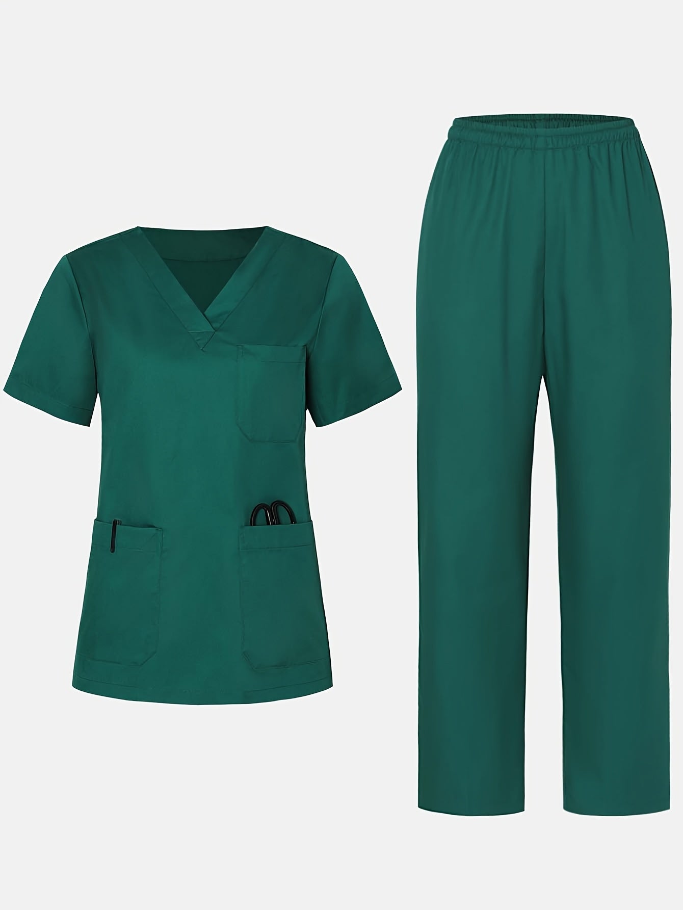 MedStyle – Ensemble Uniforme Col V Femme, Chemise et Pantalon by LSDLBoutique.ch