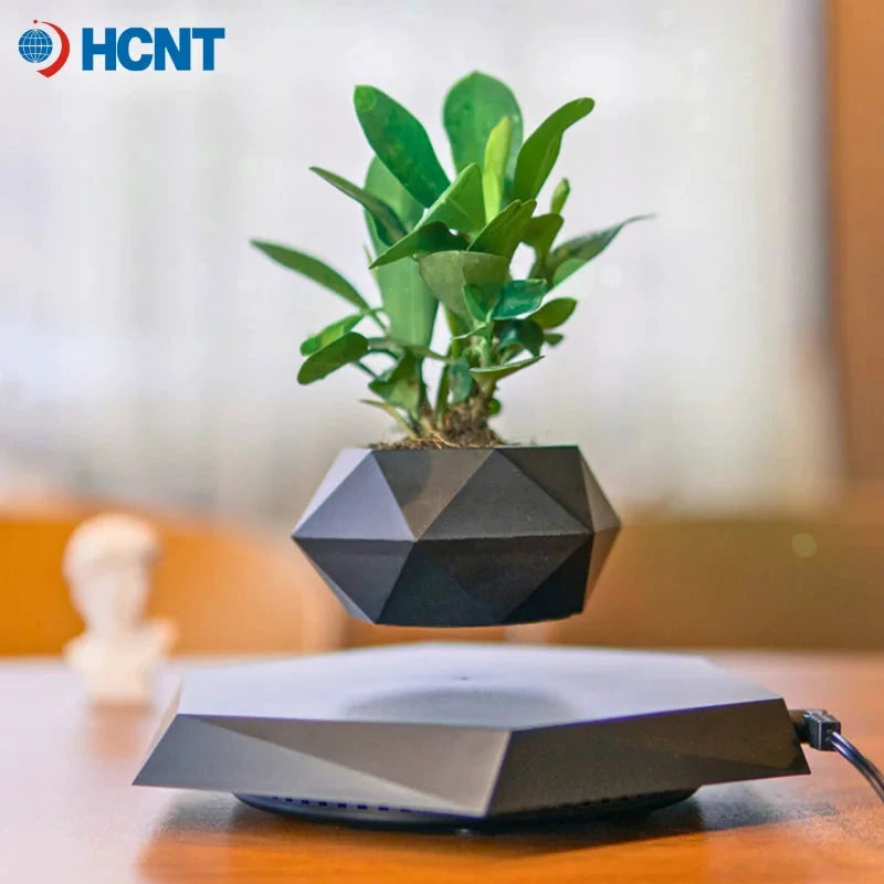 HCNT Geometrischer schwarzer drehbarer magnetischer Schwebetopf