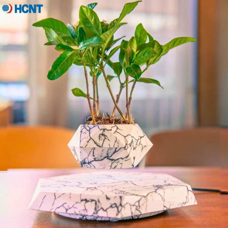 HCNT Geometrischer schwarzer drehbarer magnetischer Schwebetopf