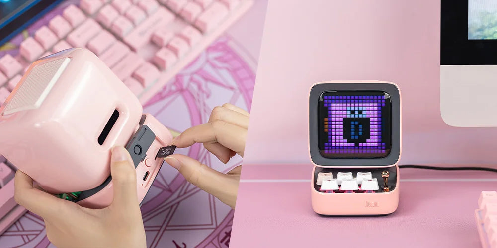 Divoom Ditoo Pro Haut Parleur Portable Pixel Art LED Rose