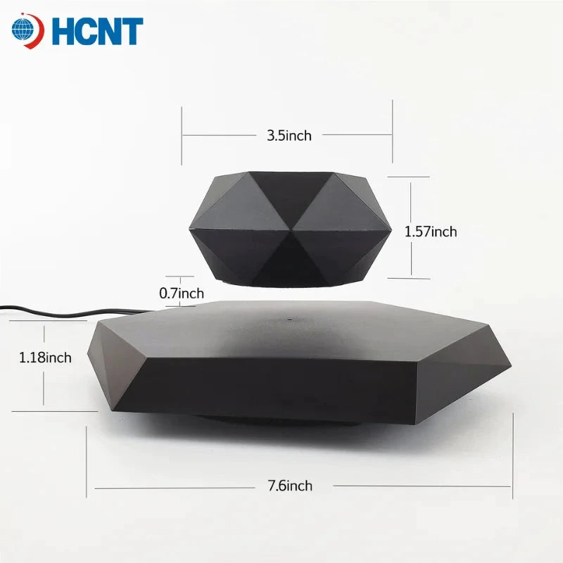 HCNT Geometrischer schwarzer drehbarer magnetischer Schwebetopf