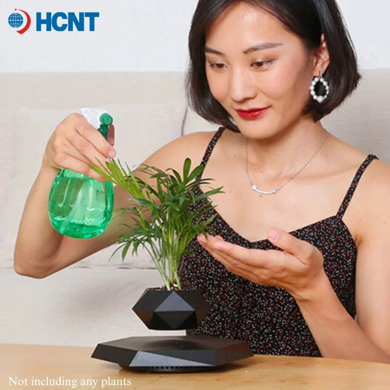 HCNT Geometrischer schwarzer drehbarer magnetischer Schwebetopf