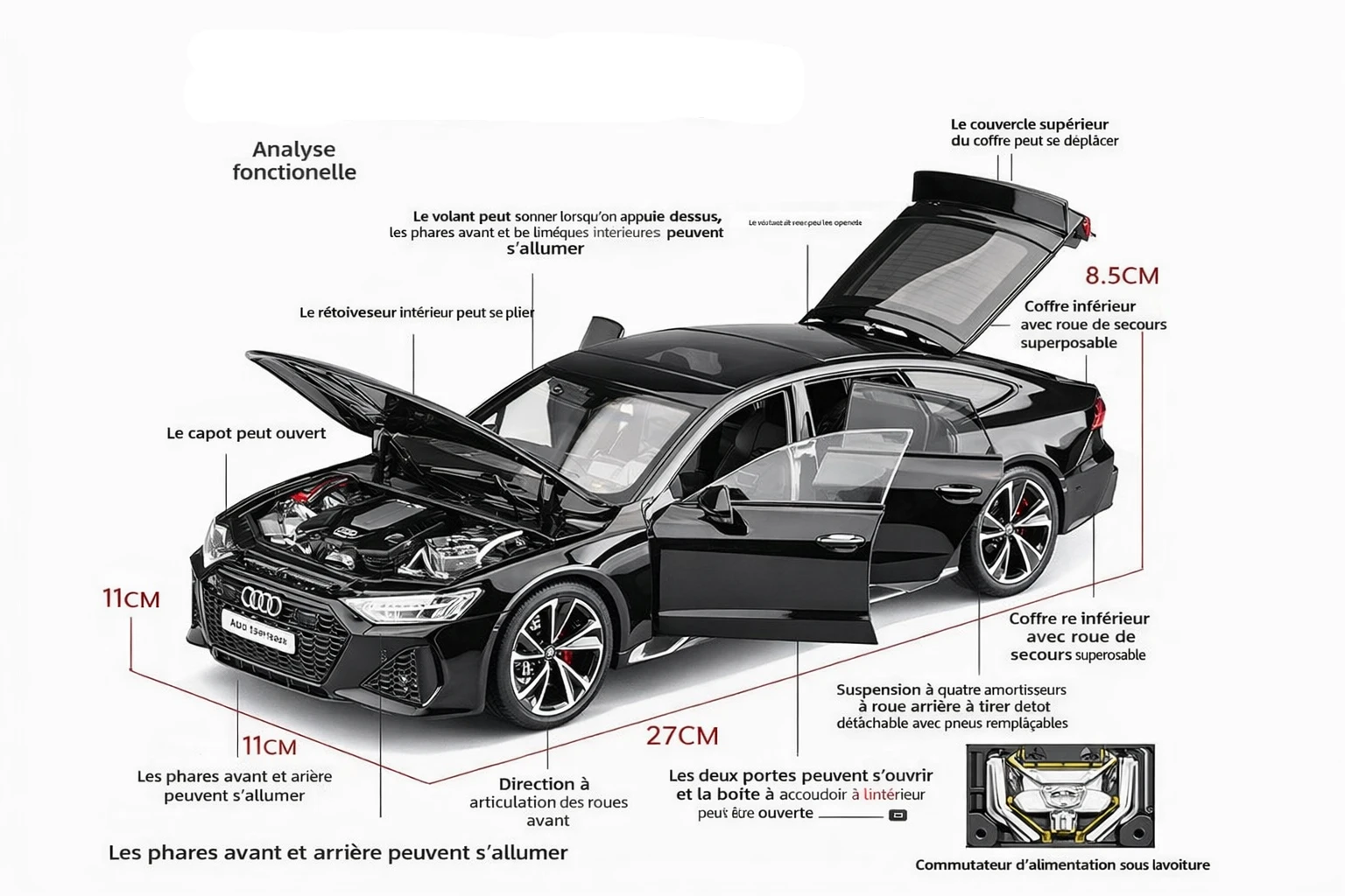 Audi RS7 Sportback 1:18 Leichtmetall, offiziell lizenziert
