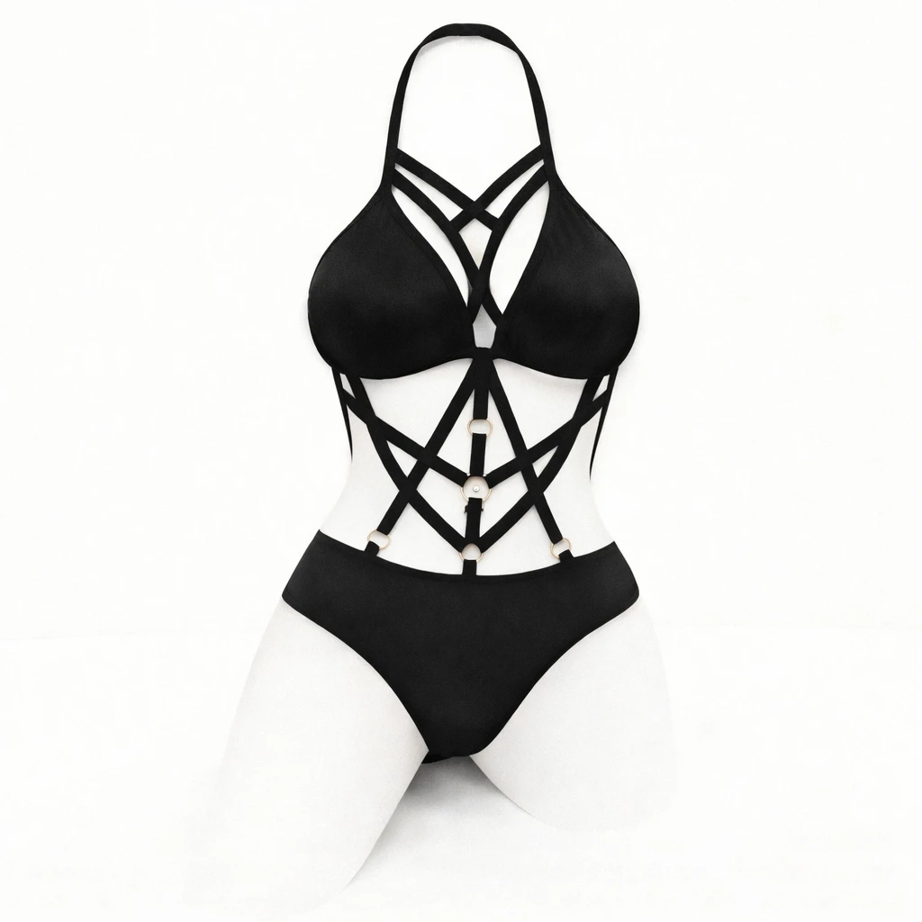 Léas Geheimnisse – Stretch-Body mit gekreuzten Trägern – Mélusine